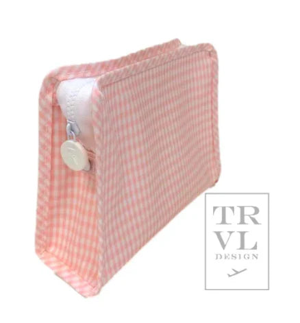 TRVL Design Roadie Zip Pouch - Gingham Taffy