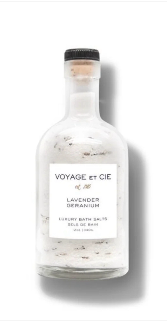 Voyage et Cie - Botanical Mineral Salts 16oz - Lavender Geranium