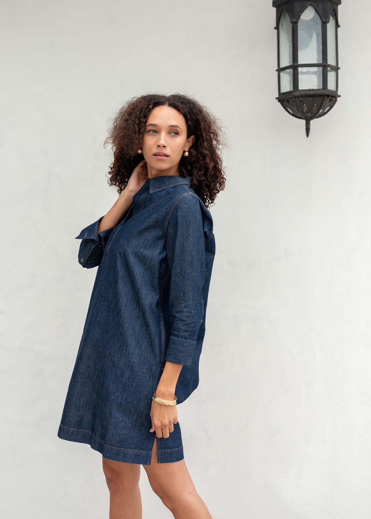 Voyageur By Mersea - Scottie Chambray Dress - Rinsed Chambray