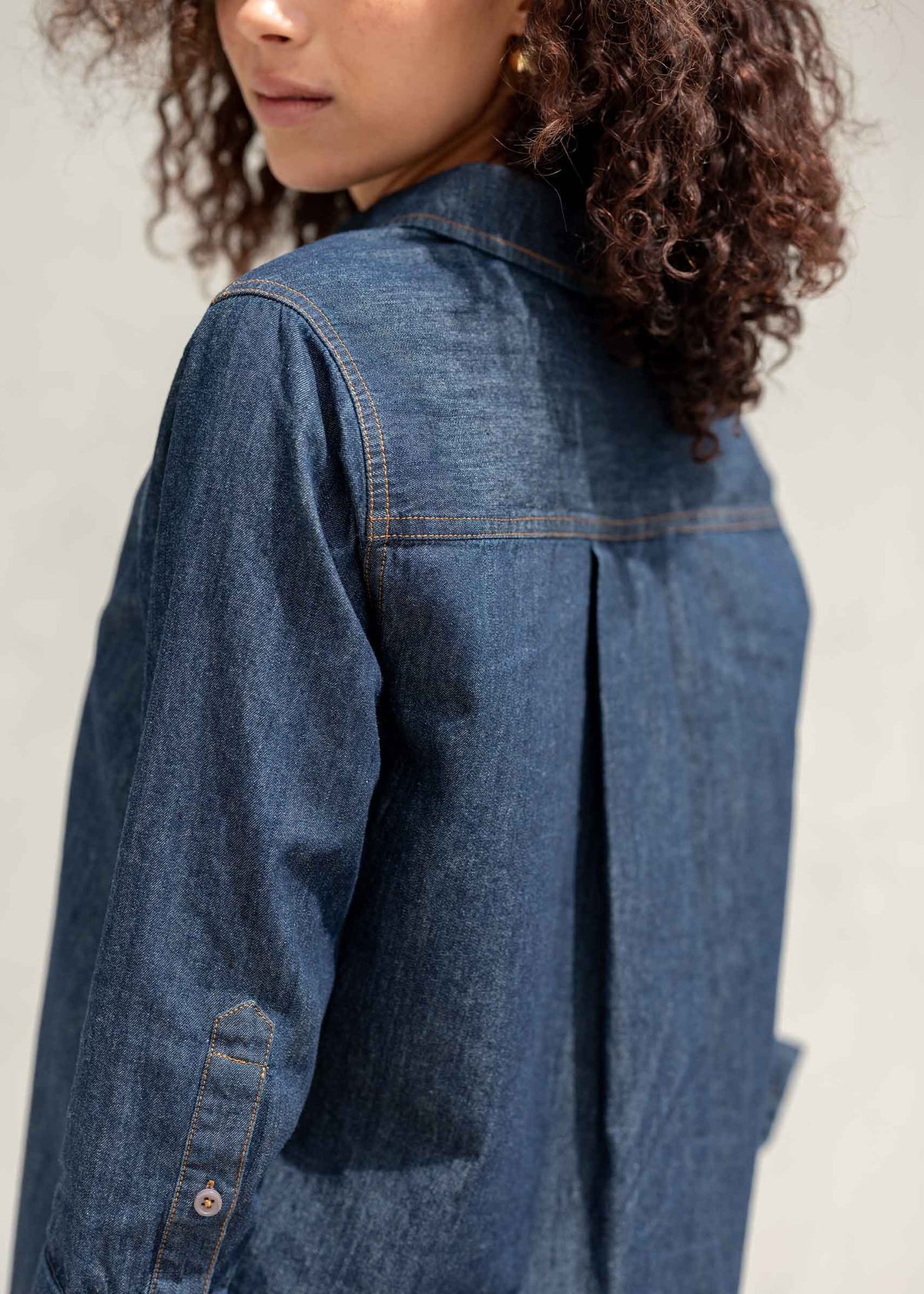 Voyageur By Mersea - Scottie Chambray Dress - Rinsed Chambray