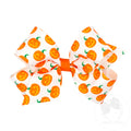 Wee Ones - Medium Grosgrain Halloween Bow - Jack-O-Lantern