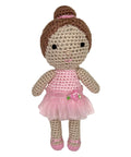 Zubels - Ballerina Bamboo Crochet Rattle - Pink