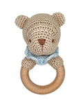 Zubels - Bear Bamboo Crochet Woodring Rattle