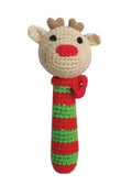 Zubels - Crochet Reindeer Stick Rattle