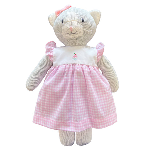 Zubels - Knit Cat Doll with Birthday Dress
