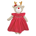 Zubels - Knit Reindeer Doll with Solid Red Dress