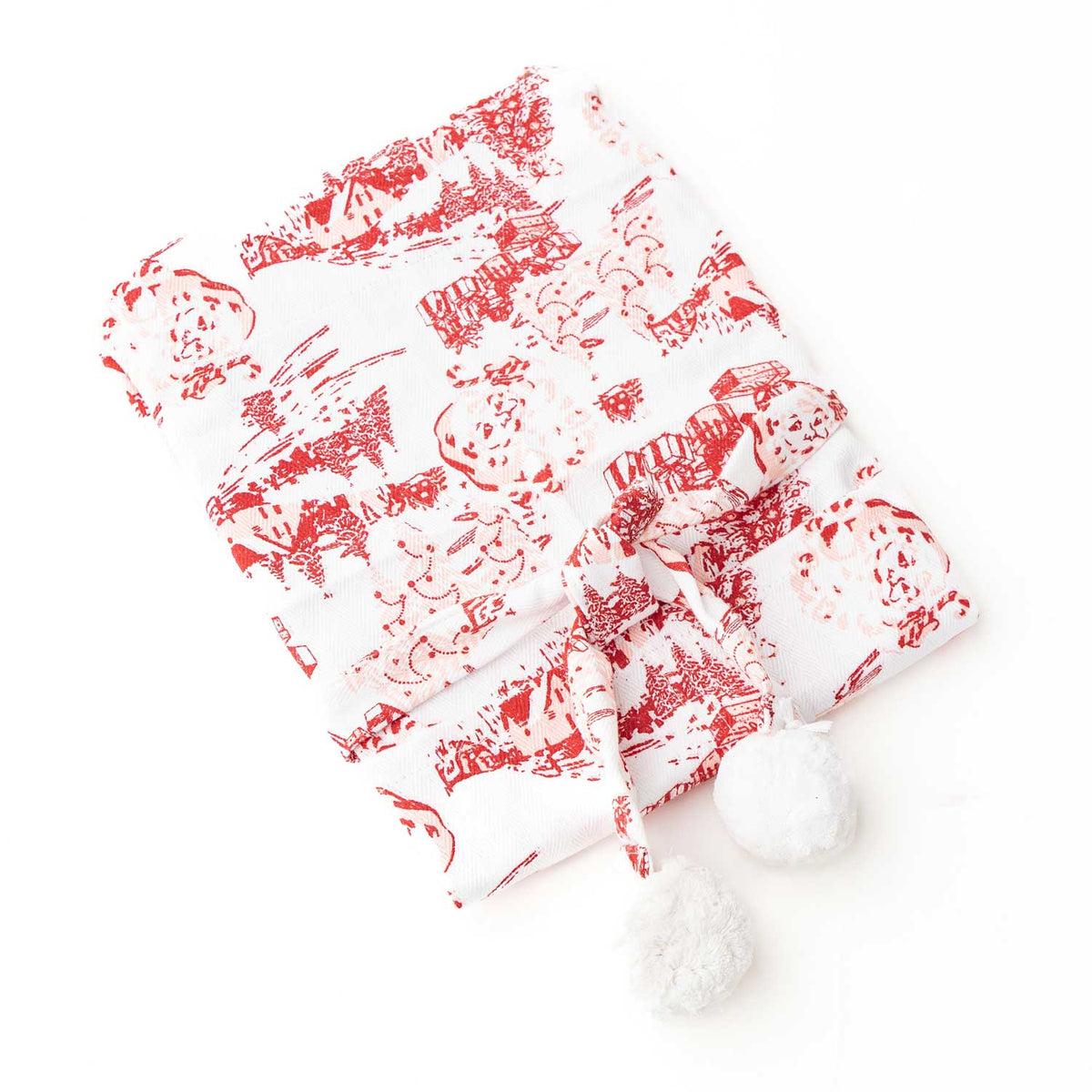 Santa Village Toile Children's Apron