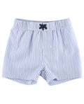 Periwinkle Blue Seersucker Swim Trunks