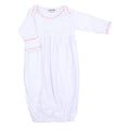 Baby Joy Gown with Pink Crochet Trim