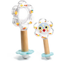 Baby White Baby Flower Rattle