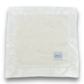 Luxury Baby Lovey Security Blanket with Satin Trim - Ivory