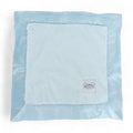 Luxury Baby Lovey Security Blanket with Satin Trim - Blue