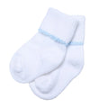 Essentials White Socks - Blue Trim