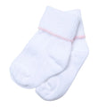 Essentials White Socks - Pink Trim