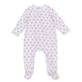 Touchdown Cutie Print Zip Footie - Light Blue