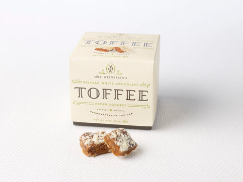 Belgian White Chocolate Pecan Toffee