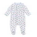Mini Mallard Print Zip Footie - Green