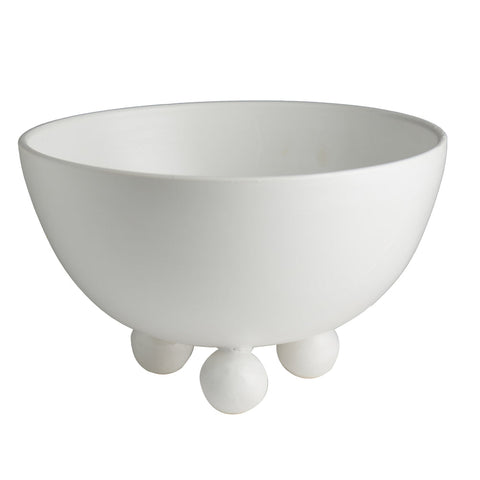 Catalina Footed Bowl - Matte White