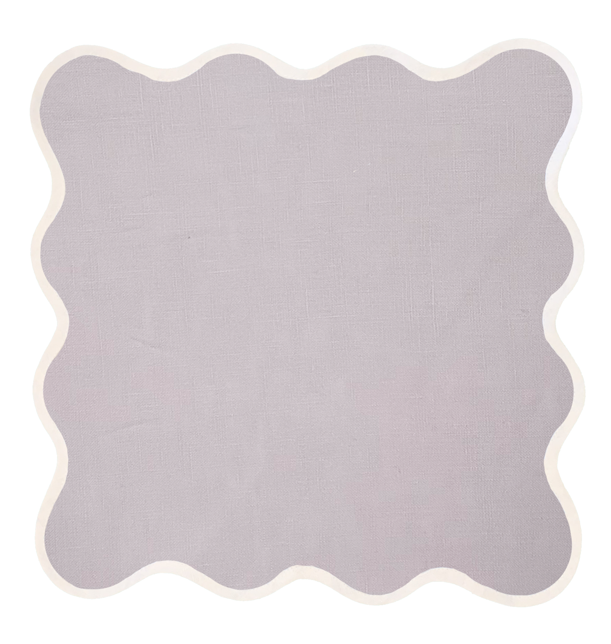 Scalloped Linen Napkin | Lilac